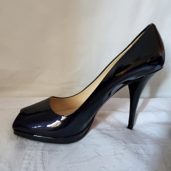Prada Black/ Dark Purple Metallic SZ 38 - Picture 4 of 10